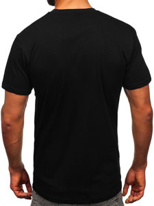 T-shirt con stampa da uomo nera Bolf 14336