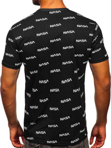 T-shirt con stampa da uomo nera Bolf 14950