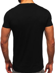 T-shirt con stampa da uomo nera Bolf HS7225