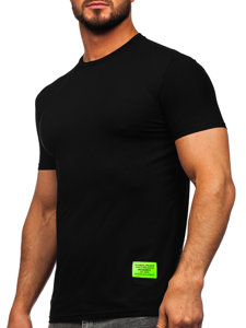 T-shirt con stampa da uomo nera Bolf MT3046