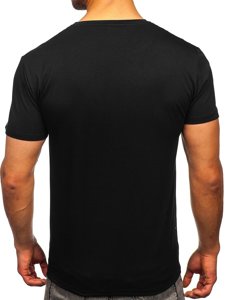 T-shirt con stampa da uomo nera Bolf Y70007