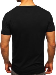 T-shirt con stampa da uomo nera Bolf Y70012