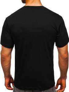 T-shirt con stampa da uomo nero Bolf 0011