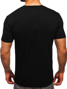 T-shirt con stampa da uomo nero Bolf 0202