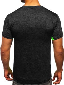 T-shirt da allenamento da uomo nera Bolf HM072