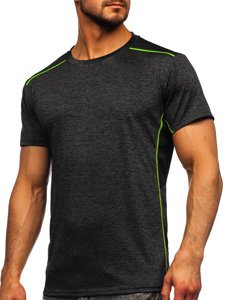 T-shirt da allenamento da uomo nera Bolf HM075