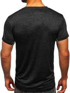 T-shirt da allenamento da uomo nera Bolf HM075