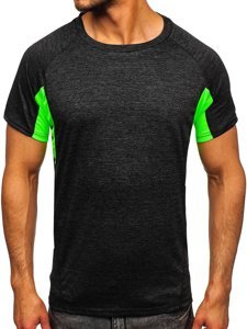 T-shirt da allenamento da uomo nera Bolf HM076