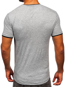 T-shirt da uomo grigia Bolf 14316