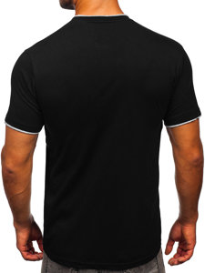 T-shirt da uomo nera Bolf 14316