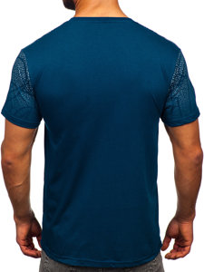 T-shirt in cotone da uomo inchiostro Bolf 14710