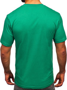 T-shirt in cotone da uomo verde Bolf 14748