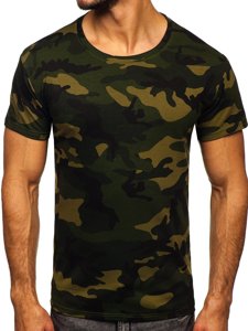 T-shirt mimetica da uomo khaki Bolf S807