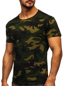 T-shirt mimetica da uomo khaki Bolf S807