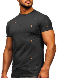 T-shirt senza stampa da uomo grafite Bolf 3009