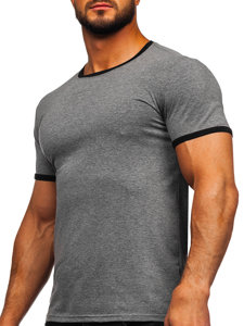 T-shirt senza stampa da uomo grafite Bolf 8T83