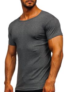 T-shirt senza stampa da uomo grafite Bolf NB003