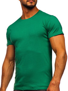 T-shirt senza stampa da uomo verde Bolf 2005-101