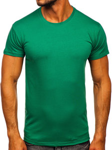 T-shirt senza stampa da uomo verde Bolf 2005-101