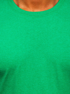 T-shirt senza stampa da uomo verde Bolf B10