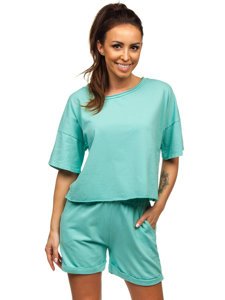 Tuta intera da donna verde menta Bolf 6256