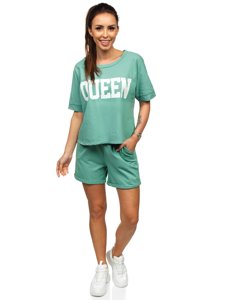 Tuta intera da donna verde menta Bolf 7505