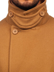 Uomo Cappotto invernale doppiopetto corto Camel Bolf 11Z8215