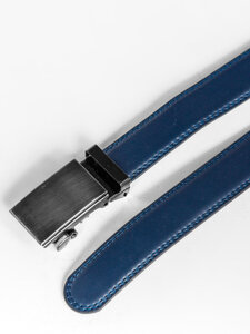 Uomo Cintura in pelle Blu scuro Bolf C007