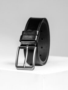 Uomo Cintura in pelle Nero Bolf 831-1