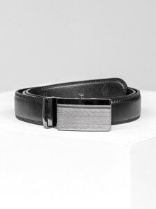 Uomo Cintura in pelle Nero Bolf C001