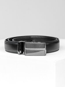 Uomo Cintura in pelle Nero Bolf C002