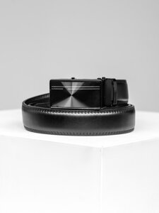 Uomo Cintura in pelle Nero Bolf C004