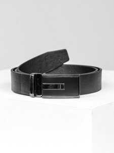 Uomo Cintura in pelle Nero Bolf C008