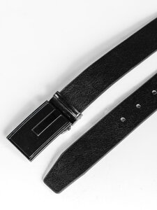 Uomo Cintura in pelle Nero Bolf C008