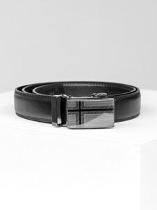 Uomo Cintura in pelle Nero Bolf C009