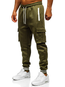 Uomo Completo sportivo con cappuccio Khaki Bolf 27C6506