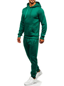 Uomo Completo sportivo con cappuccio Verde Bolf D003