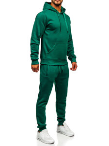 Uomo Completo sportivo con cappuccio Verde Bolf D003