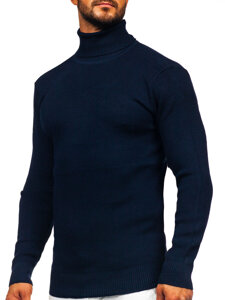 Uomo Dolcevita basic Blu scuro Bolf S8751