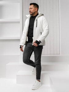 Uomo Giacca invernale trapuntata oversize Bianco Bolf HH011A1