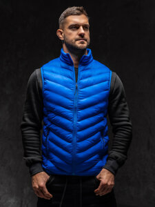 Uomo Gilet trapuntato Blu Bolf HDL88006A1