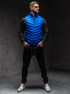 Uomo Gilet trapuntato Blu Bolf HDL88006A1