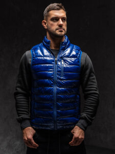 Uomo Gilet trapuntato Blu Bolf R0109AA1