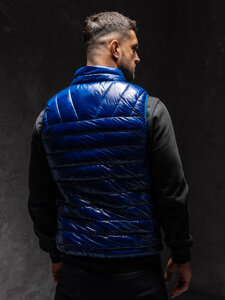 Uomo Gilet trapuntato Blu Bolf R0109AA1