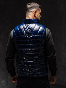 Uomo Gilet trapuntato Blu scuro Bolf R0109AA1