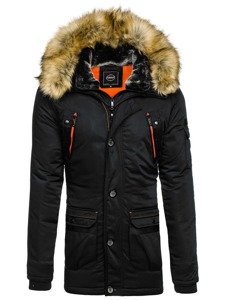 Uomo Giubbotto invernale tipo parka Nero Bolf 1067A1