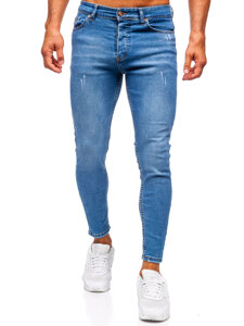 Uomo Jeans vestibilità skinny Blu scuro Bolf 5828