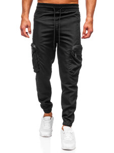 Uomo Joggers cargo Nero Bolf HSS296