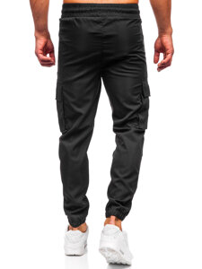 Uomo Joggers cargo Nero Bolf HSS297