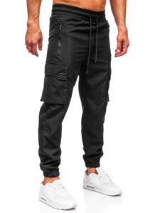 Uomo Joggers cargo Nero Bolf HSS298